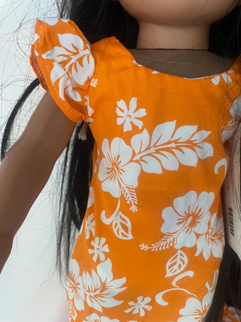 Handmade Hawaiian Dress for American Girl dolls or doll of equal size | MakerPlace by Michaels Handmade Hawaiian Dress for American Girl dolls or doll of equal size | MakerPlace by Michaels